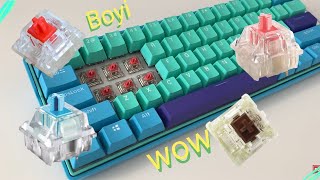 An Affordable Hotswap and Bluetooth 60 Mechanical Keyboard  BOYI 60 Keyboard [upl. by Nitniuq]