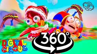 Roller Coaster 360 GONE WILD in Amazing Digital Circus [upl. by Anilag]