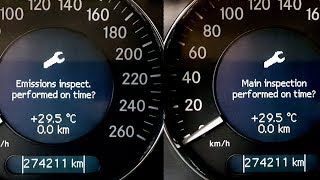 Solution Error Emissions inspect Performed on time amp Main inspection performed on time Mercedes [upl. by Orthman]