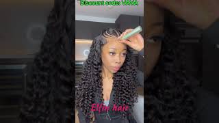 HD Lace GLUELESS Pre Braided Wig  EartoEar Frontal Wig Review [upl. by Yojal]