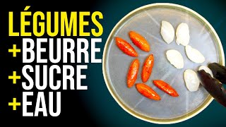 Comment faire des légumes glacés  à blanc et à brun [upl. by Baalman]