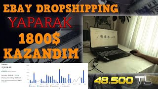 EVDE SADECE BİLGİSAYAR İLE PARA KAZANMA DROPSHIPPING NASIL YAPILIR internetten kazanma yolları Ebay [upl. by Frants]