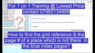 Most difficult MCQs of the TFL Topographical Assessment Test Made Easy  Grid Reference amp Page [upl. by Ahsoek]