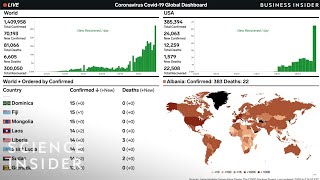 Coronavirus Live Tracker Of COVID19 Cases Worldwide April 8 [upl. by Ilenay781]