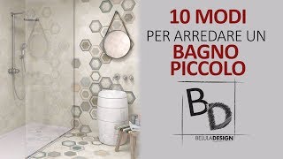 10 MODI per arredare un BAGNO PICCOLO  Belula Design [upl. by Garvey592]