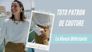 Tuto Couture Complet pour Réaliser la Blouse Déferlante 🌬️ [upl. by Blackwell128]