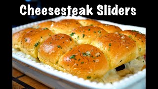 How To Make Cheesesteak Sliders  Quick amp Easy Slider Recipe Sliders MrMakeItHappen [upl. by Madora816]