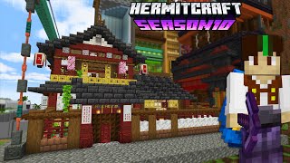 Cute Bath House  Hermitcraft 10  Ep31 [upl. by Nohtan]