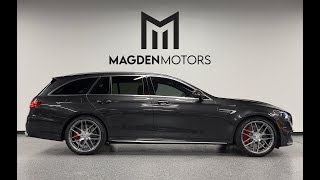 2023 Mercedes E 63S AMG Wagon  Graphite Grey Metallic Walkaround [upl. by Aehtna]