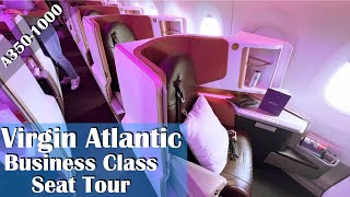 Virgin Atlantic A3501000 Business Class Seat Tour [upl. by Atalanta]