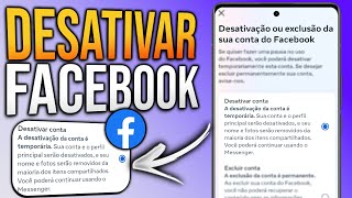 COMO DESATIVAR CONTA DO FACEBOOK 2024 [upl. by Aelsel]