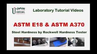 Rockwell Hardness Test [upl. by Aicella4]