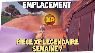 EMPLACEMENT PIECE DXP LEGENDAIRE  dorée  semaine 7 saison 5 chapitre 2  gold xp coin  FORTNITE [upl. by Aimac595]