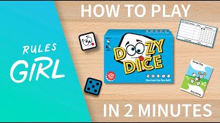 How to Play Doozy Dice in 2 Minutes  Rules Girl [upl. by Wachtel608]