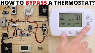 HVAC TRAINING BOARD How To Bypass A Thermostat How To Jump Out A Thermostat Troubleshooting Tips [upl. by Redep]