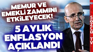 Memur Maaş Zammı ve Emekliye Zammı Etkileyecek 5 Aylık Enflasyon Rakamı Açıklandı [upl. by Anaujnas]