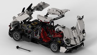 Lego MOC Pagani Huayra  functions showcase [upl. by Giorgia]