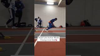 NOAH Leyles 100m block starting practice olaympick shortsfeed trackandfield 100m music [upl. by Aivila]