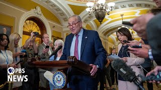 WATCH Schumer delivers remarks after Senate Republicans elect Thune next majority leader [upl. by Ferne]