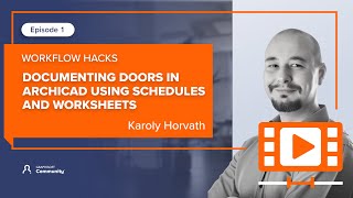 Documenting doors in Archicad using schedules and worksheets [upl. by Lleihsad361]