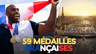 Mes 59 Médailles Françaises aux JO de Paris 2024 [upl. by Wetzell]