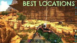 TOP 5 BEST BASE LOCATIONS  Scorched Earth  ARK Survival Evolved [upl. by Nyliram]