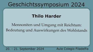 Symposium 2024  Thilo Harder [upl. by Asilrahc]