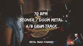 70 BPM Doom Metal Drum Track  Metal Music Foundry [upl. by Larrisa]