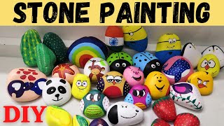 STONE PAINTING  STONE ART IDEAS  STONES PAINTING IDEAS  ART ON STONES  DIY  Tanushree Tripathi [upl. by Alberto]