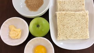 How to make apple pie with sandwich bread • Crispy Apple Pie Recipe [upl. by Goldwin]