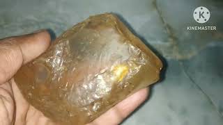 yellow gemstone identify Big stone snschannelshortvideohuntingcrystalsherkimertrending [upl. by Franek339]