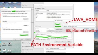 Difference between PATH amp CLASSPATH in java amp Set JAVAHOME  path classpath into environment [upl. by Ellett]