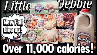 Little Debbie’s ENTIRE FALL LINE UP CHALLENGE [upl. by Idnahk]