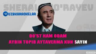 Sherali Jorayev  Eski dostlar Karaoke [upl. by Sredna]