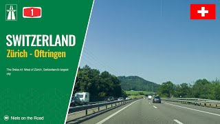 Driving in Switzerland Autobahn A1 from Zürich to Oftringen [upl. by Lisan]