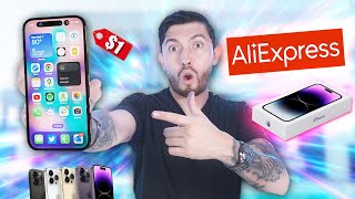 COMPRÉ EL IPHONE 14 PRO MAX EN AliExpress a solo 1 … REAL [upl. by Merla]