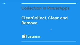 ClearCollect Clear and Remove  Collections in Microsoft PowerApps [upl. by Netneuq388]