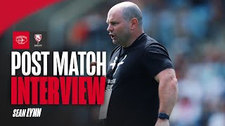 POST MATCH  Sean Lynn reviews GloucesterHartpurys away victory at Trailfinders [upl. by Anahsed]