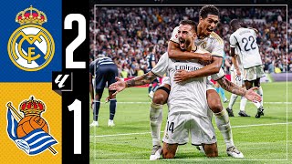 Real Madrid 21 Real Sociedad  HIGHLIGHTS  LaLiga 202324 [upl. by Ettener]