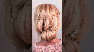 ✨Original Easy Hairstyle🤌 DariaStil hairstyle updo hairtutorial hair прически easyhairstyle [upl. by Yltneb]