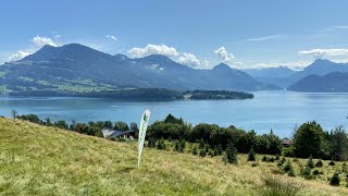 Switzerland Hidden beauty over lake Luzern  Schlöß Meggenhorn 🇨🇭 [upl. by Pail615]