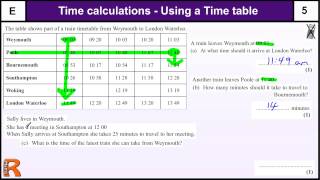 Time Calculations and Timetables GCSE Maths Foundation revision Exam paper practice amp help [upl. by Cleavland244]