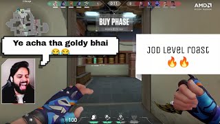 Goldy bhai roasting Tbone  Raka reaction [upl. by Lebezej]