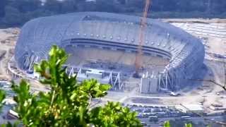 NUEVO ESTADIO DEL MONTERREY DESDE CERRO LA SILLAJUL 2014 [upl. by Keifer]