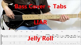 Jelly Roll  Liar BASS COVER TABS preview [upl. by Kala]