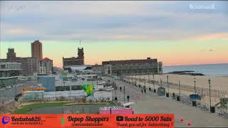 Asbury Park NJ Boardwalk Live Cam  New Jersey beach live webcam  asbury park live cam [upl. by Adnot]