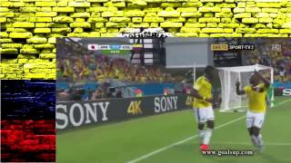 Seleccion Colombia en Brasil 2014 Goles hasta el Momento [upl. by Reham]