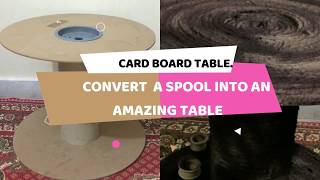 how to convert a spool into an amazing coffee table  transforming a wire spool [upl. by Standing412]