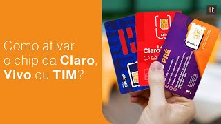 Como CADASTRAR e ATIVAR chip novo TIM Vivo e Claro Tutorial [upl. by Heidt644]