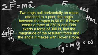 Physics Problem Solver  Force and Interactions Newtons Laws  Sum of Forces  Pulling a Rope [upl. by Erdah]